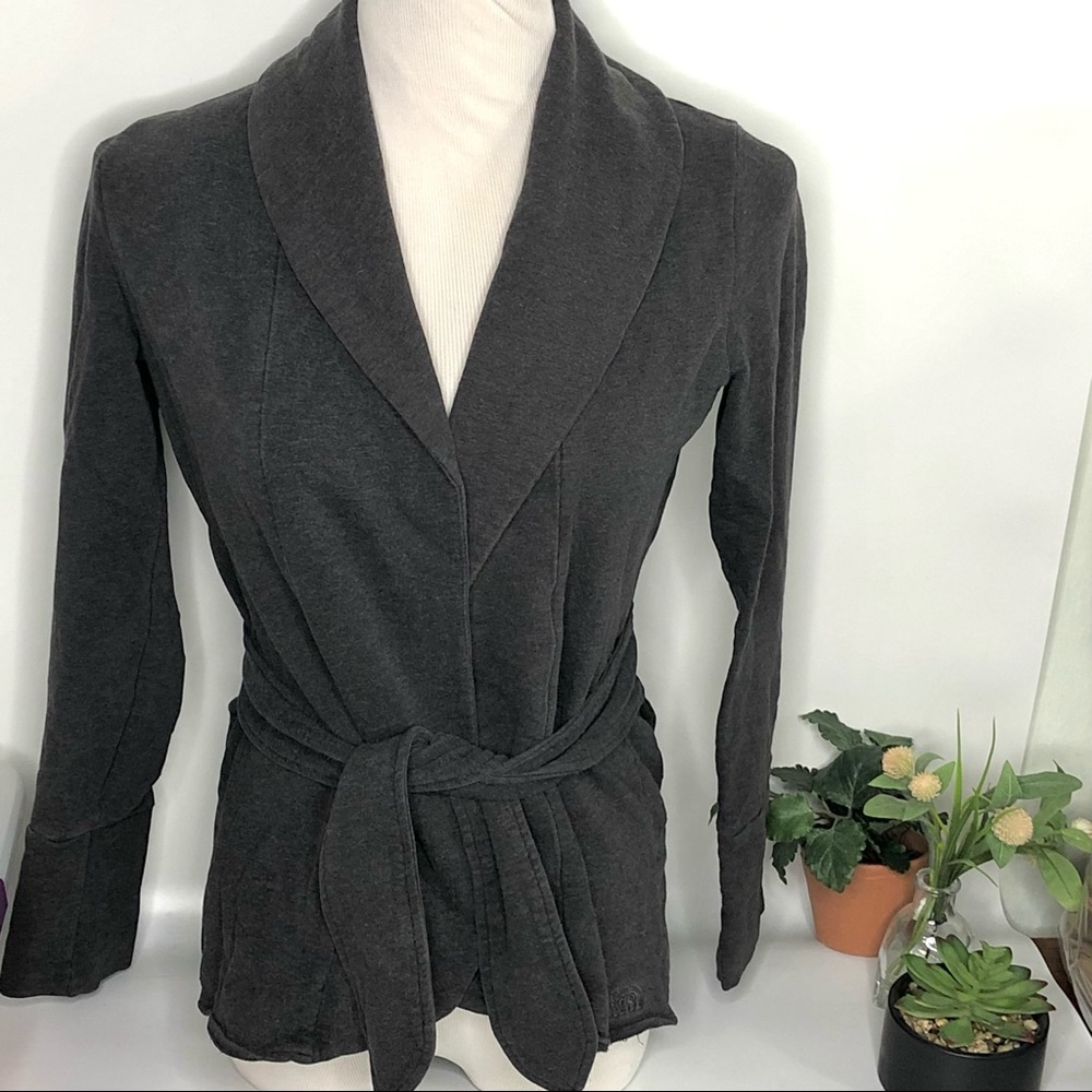 THE NORTH FACE WOMENS COTTON BLEND TIE AT WAIST JACKET #22